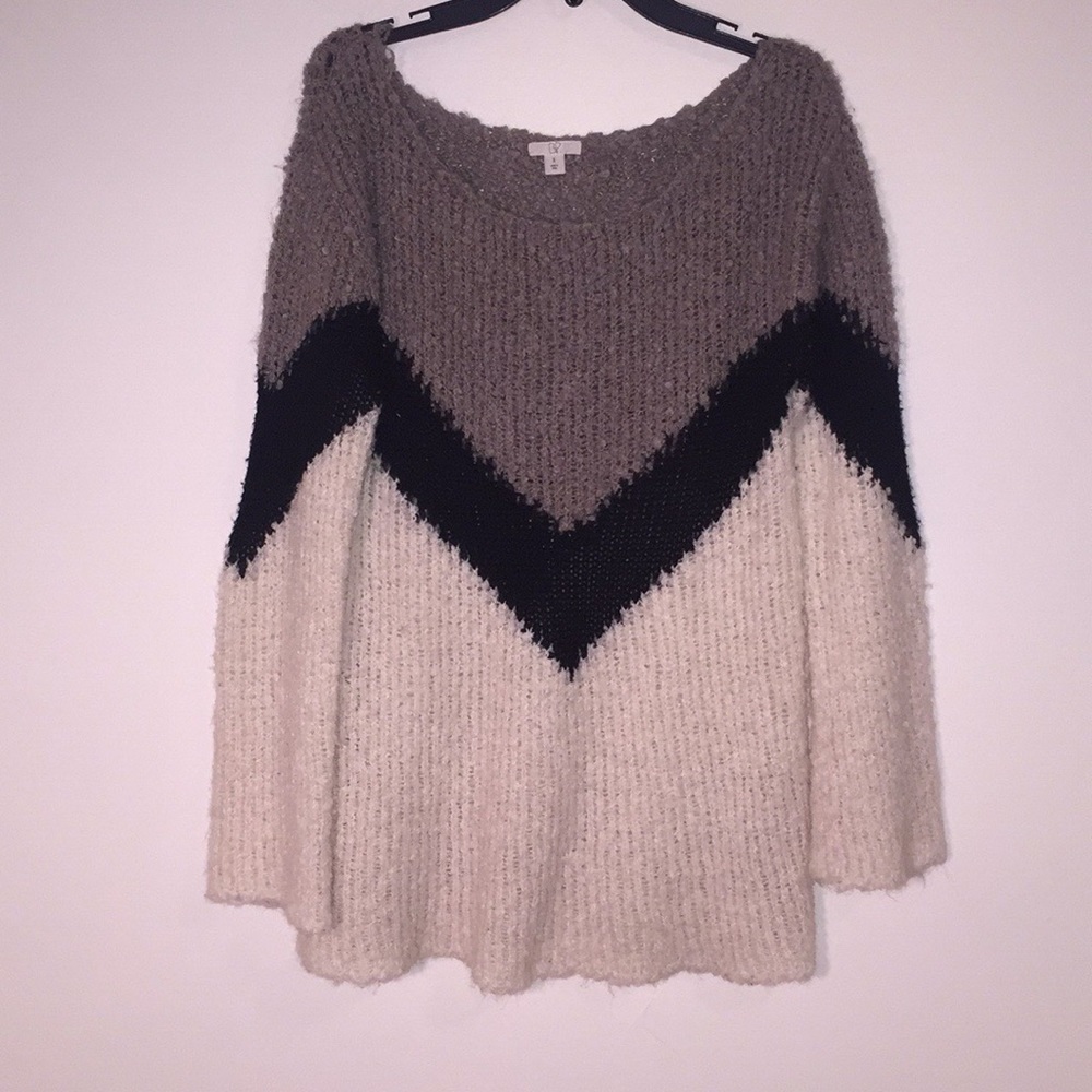 Two-Toned Stripe Sweater